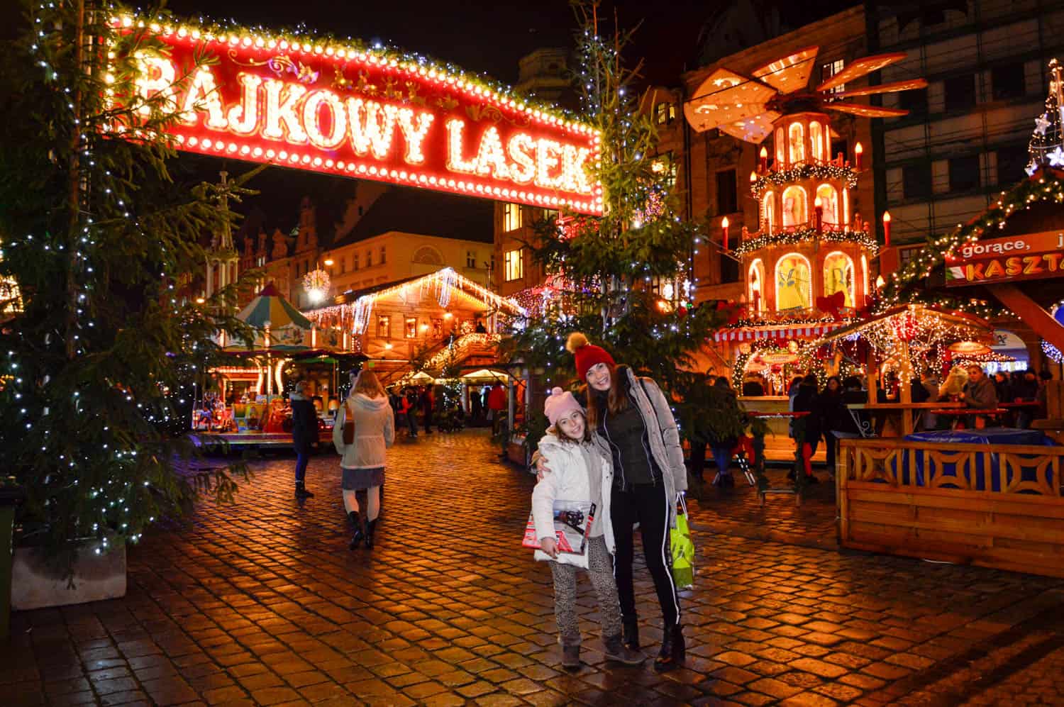 El Mercado de Navidad de Wroclaw. Polonia con niños Viajando con Mami