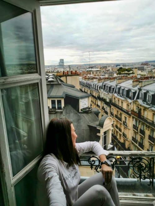 Vistas desde mi habitación Hotel Sacre Coeur de París