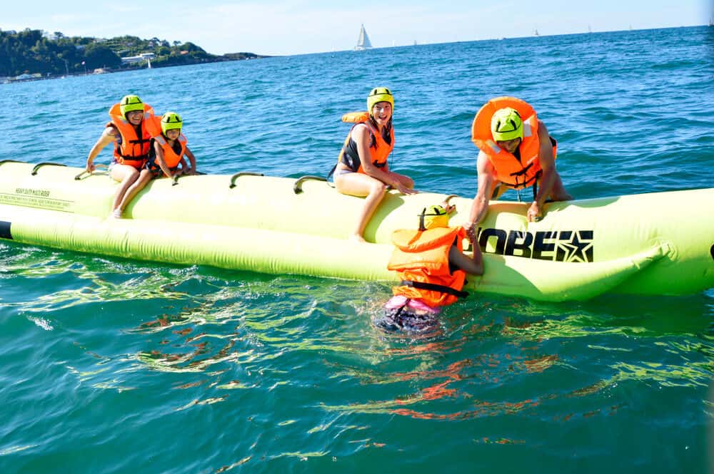 Banana Boat con Water Joy en Hondarribia