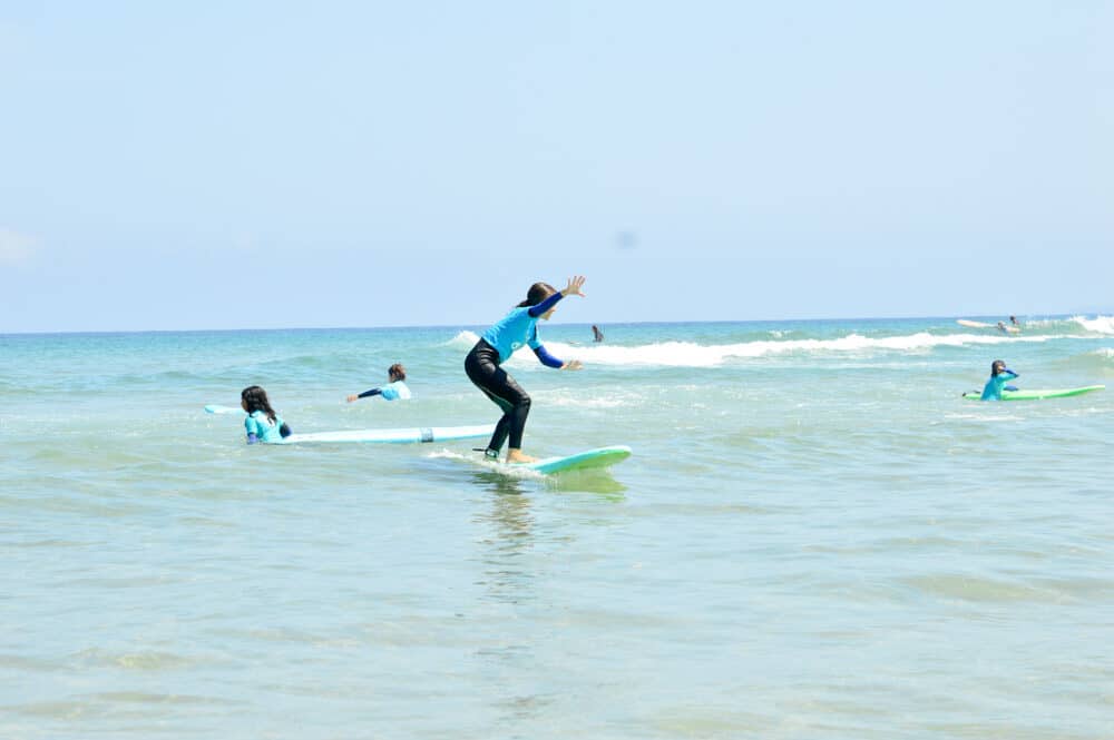 Surf en la playa de Oyambre con Oyambre Surf