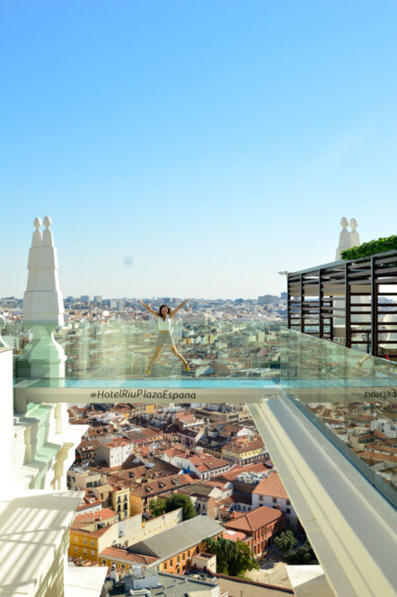 Pasarela de Cristal de Terraza 360 del Hotel Riu Plaza Madrid