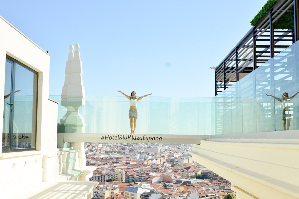 Pasarela de Cristal de Terraza 360 del Hotel Riu Plaza Madrid